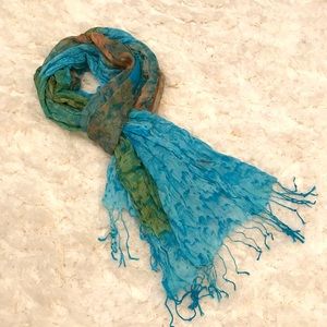 *Last Chance* Watercolor Style Semi-Sheer Scarf